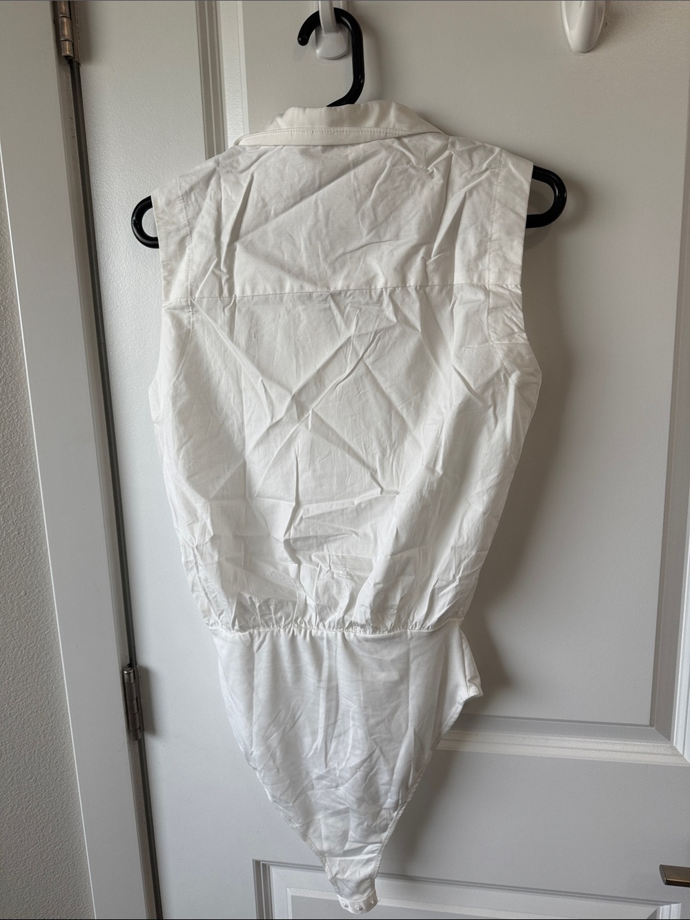 Cider White Sleeveless Collared Bodysuit - Picture 3 of 3